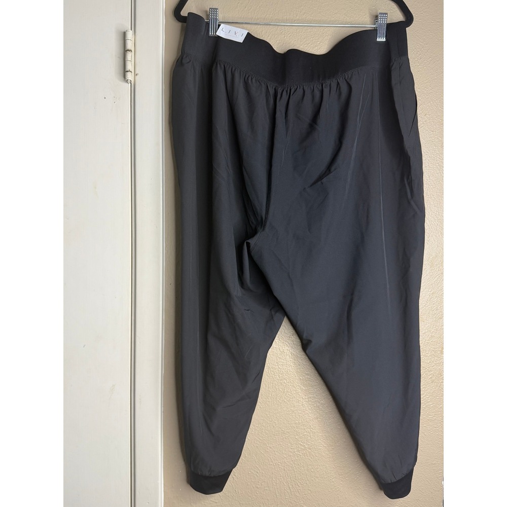 Livi Lane Bryant Womens BlackActive Joggers Pockets Elastic Waist Size 18/20 NWT